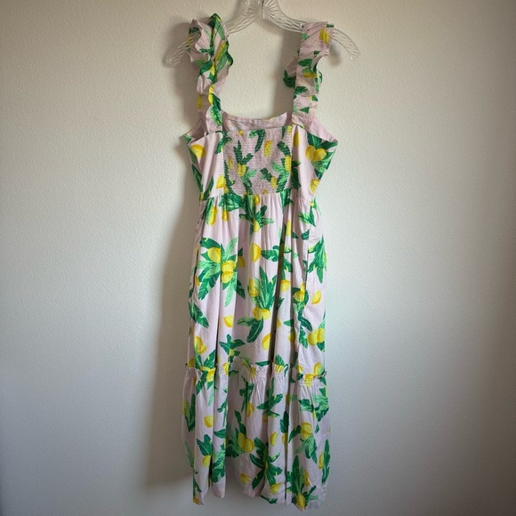 J. Crew Factory Squareneck Lemon Midi Dress Size: 6, NWT - Picture 12 of 13